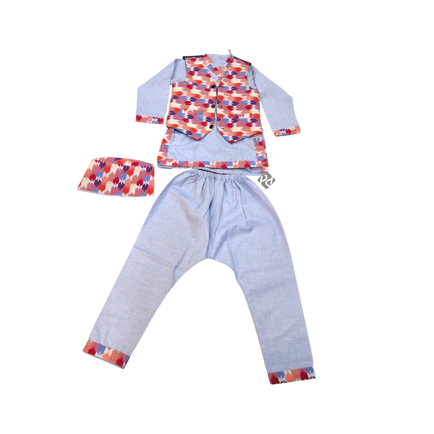Baby Dhaka Border Cotton Daura Set Item No. 20