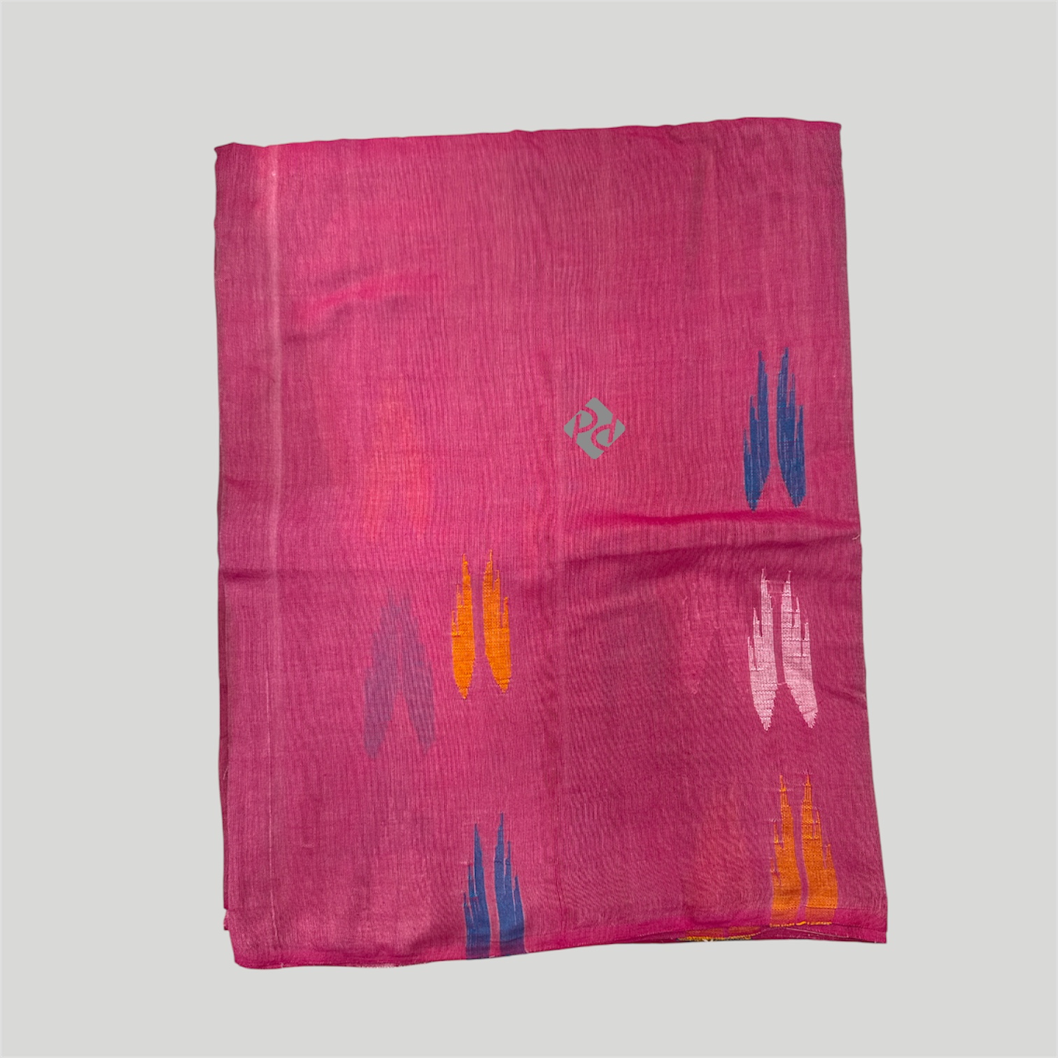 Fine Cotton Peach Saree
