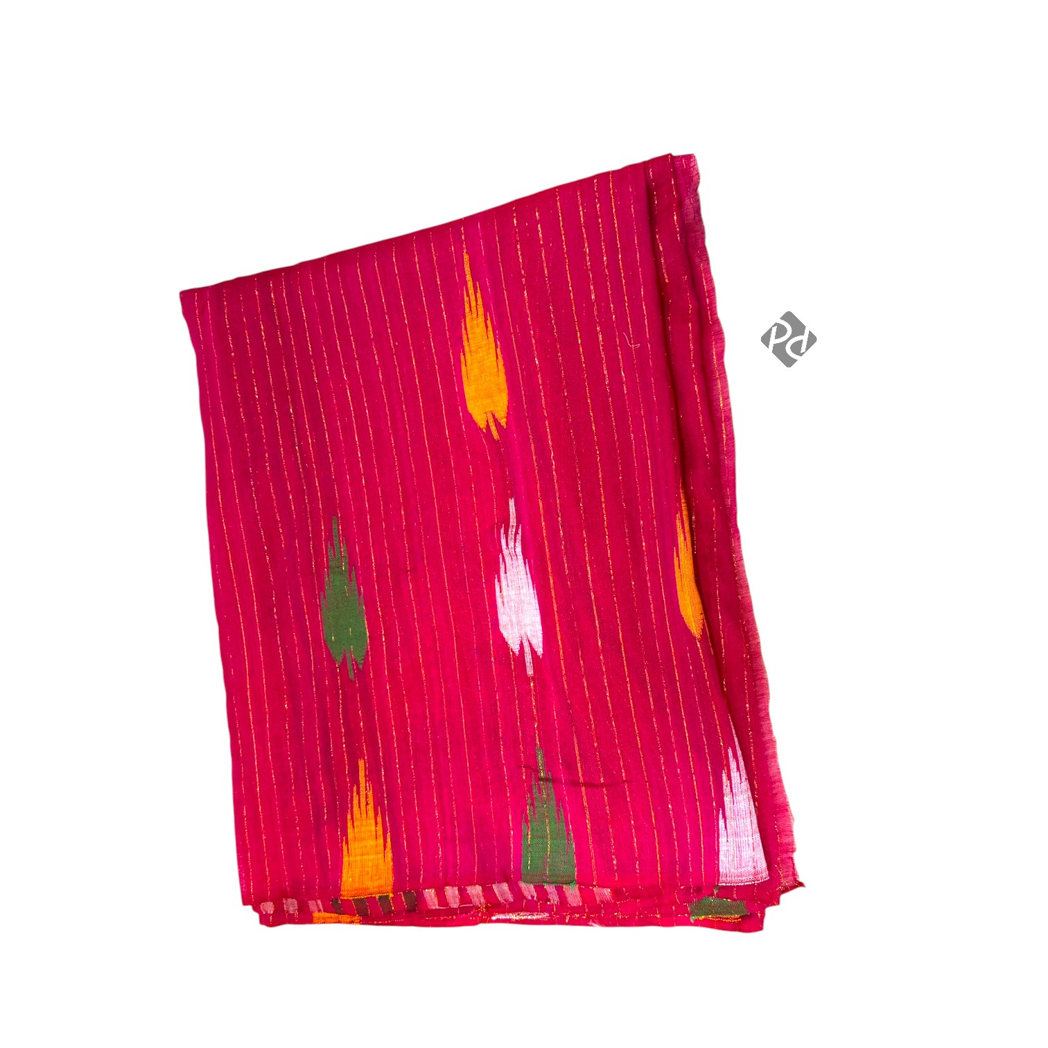 Shining Cotton Red Saree