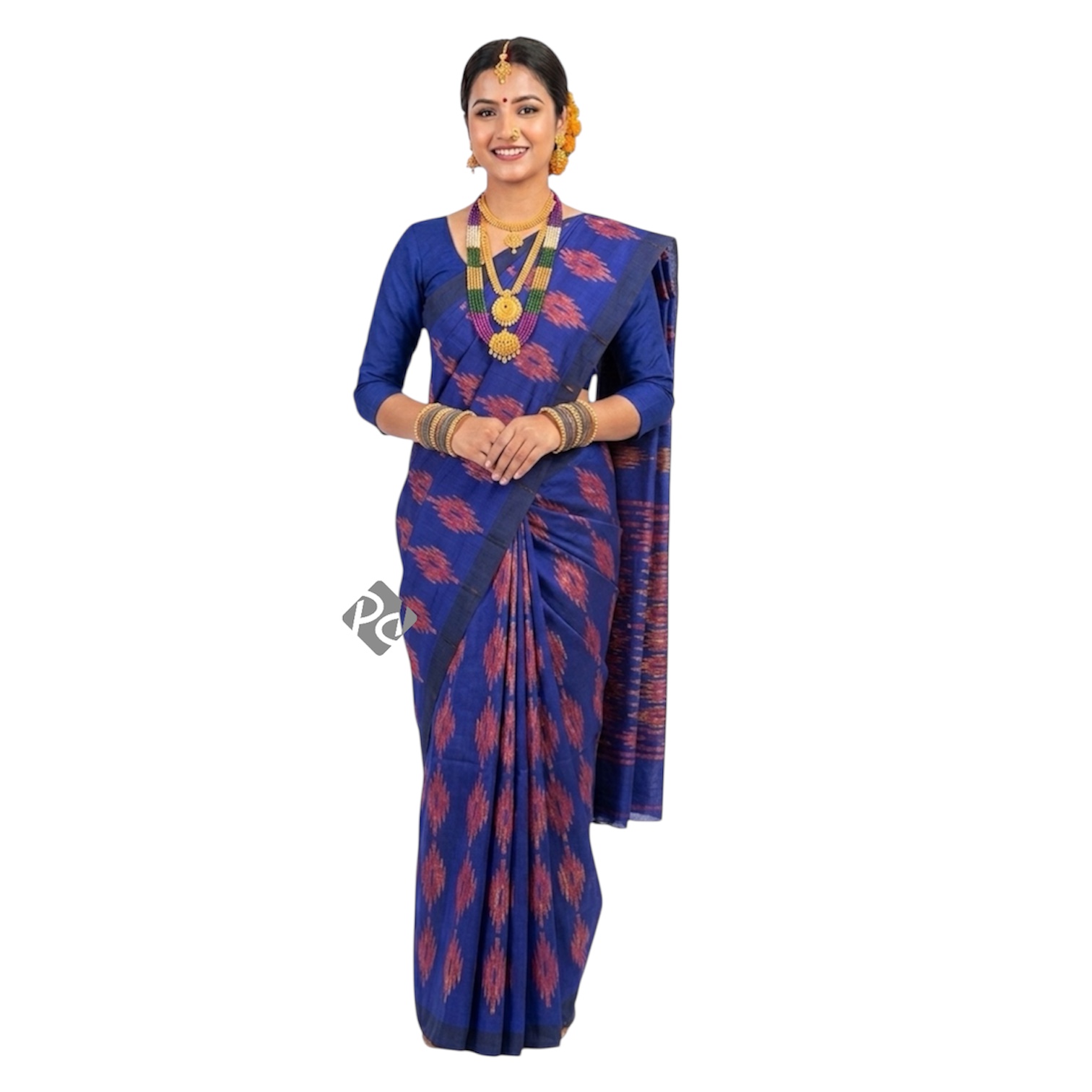 Navy Blue Maharani Saree