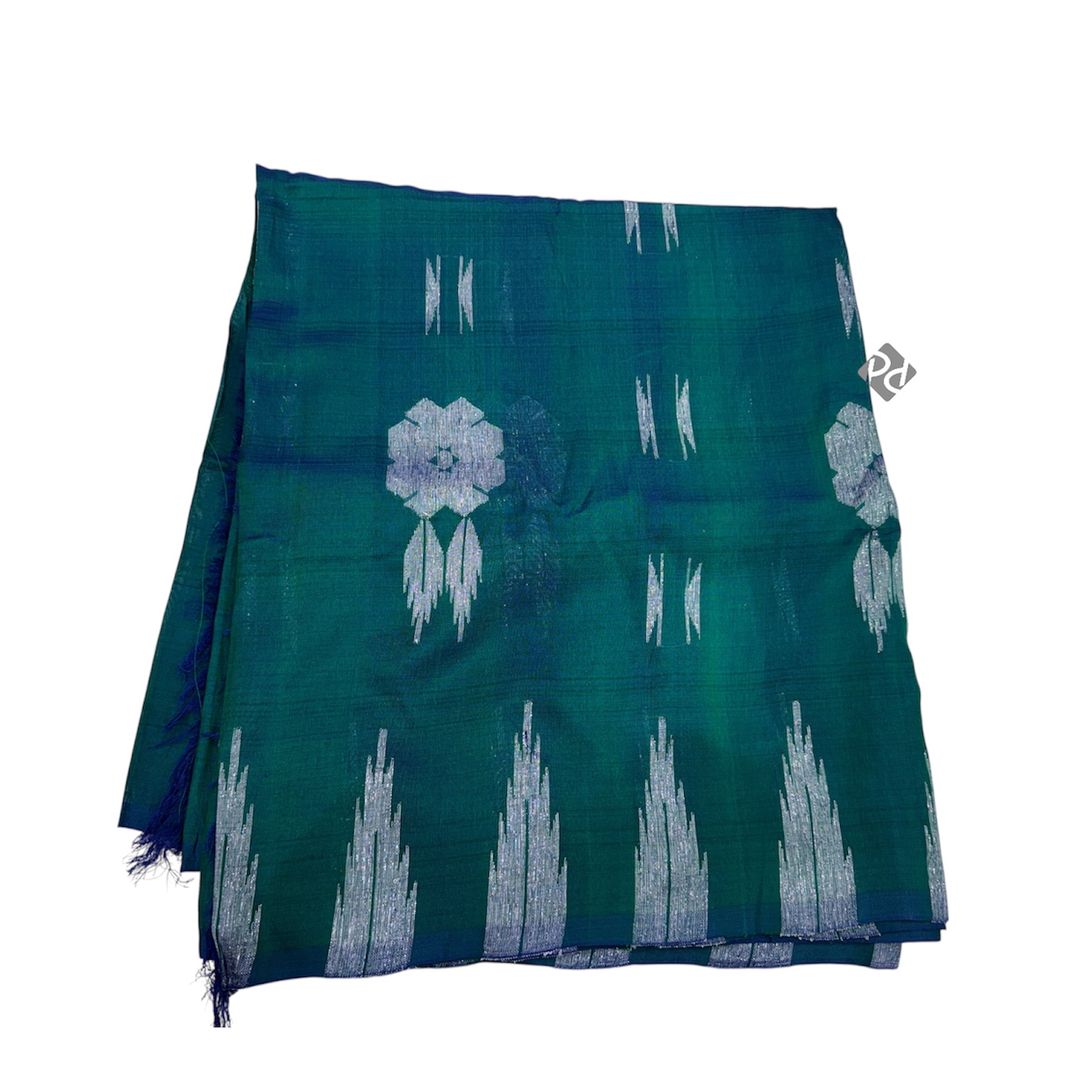 Olive Green Gurash Silk Saree