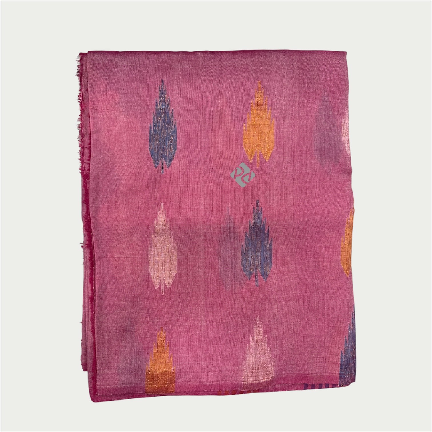 Peach Leaves Silk Sareee