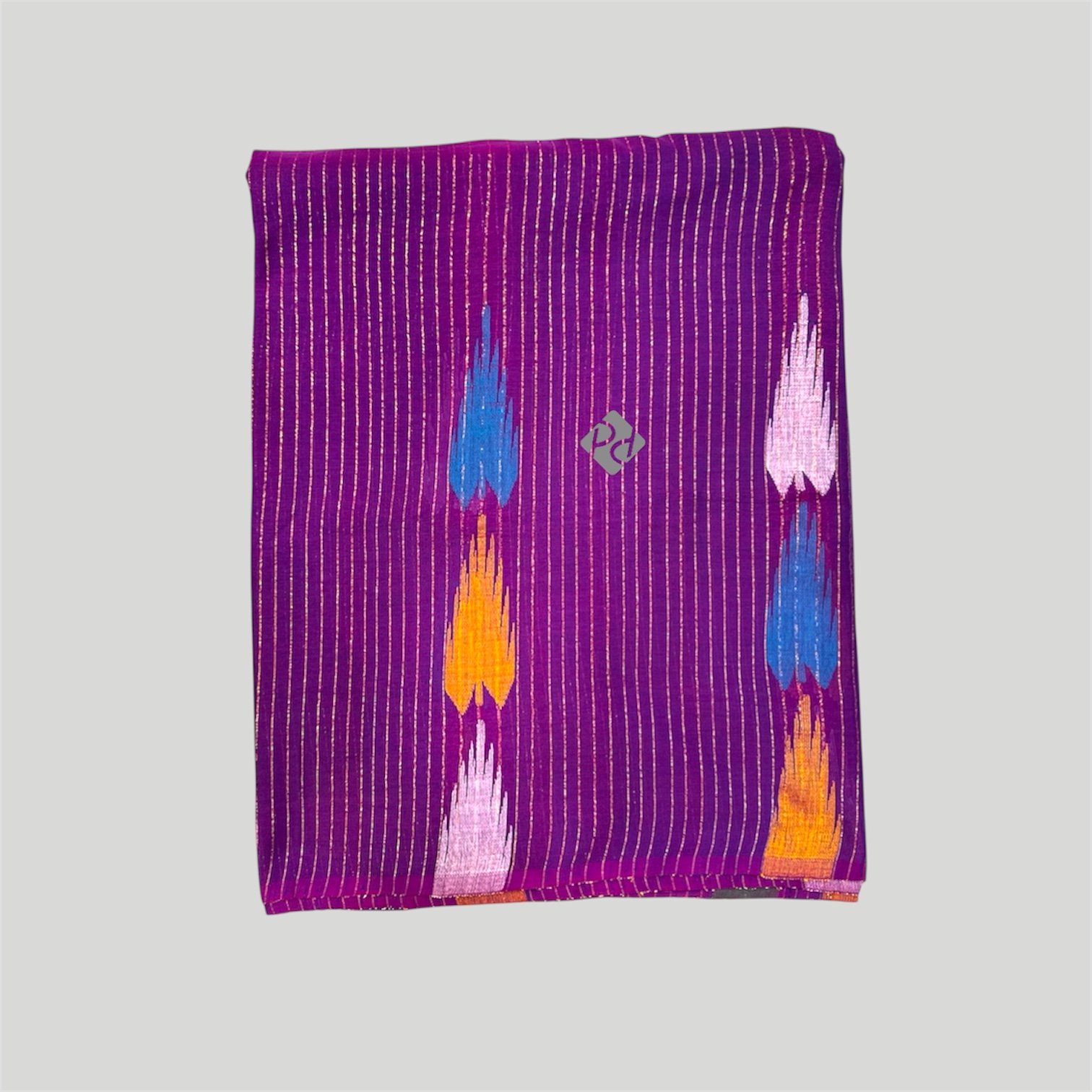 Shining Cotton Purple Saree